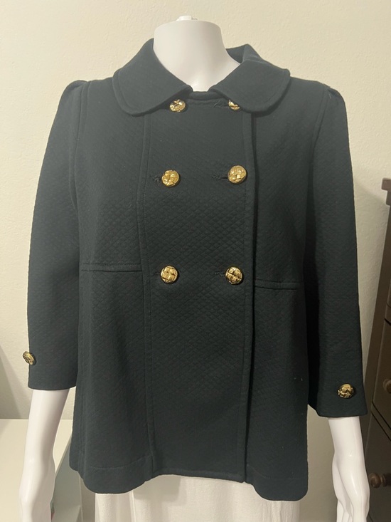 Juicy Couture Vintage Black Gold Button Jacket L